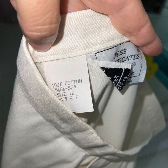 Miss Sophisticates By Pendleton Womens Two Piece Skirt Suit Size 12 White Classi - Picture 11 of 16